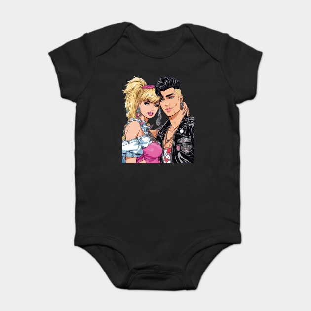80s Synthwave Baby Bodysuit by animegirlnft